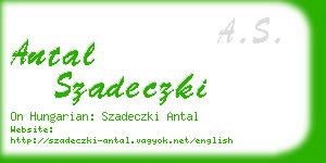 antal szadeczki business card